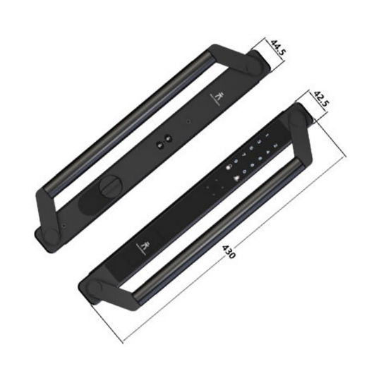 KHÓA ĐẠI SẢNH - BIỆT THỰ DÙNG CHO CỬA NHÔM DEMAX SL808 GS LUX - APP WIFI