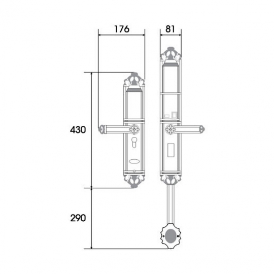KHOÁ ĐẠI SẢNH BIỆT THỰ DEMAX SL821 AC
