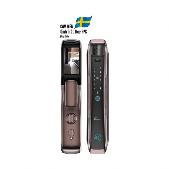 KHOÁ THÔNG MINH NHẬN DIỆN KHUÔN MẶT FACE ID DEMAX SL918 PB