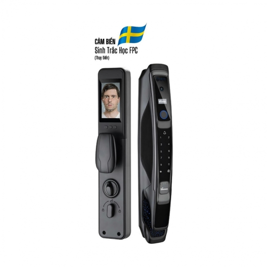 KHOÁ THÔNG MINH NHẬN DIỆN KHUÔN MẶT FACE ID DEMAX SL968 BN