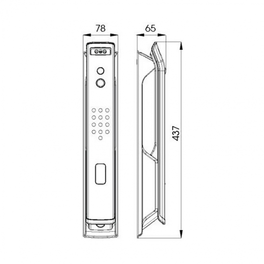 KHOÁ THÔNG MINH NHẬN DIỆN KHUÔN MẶT FACE ID DEMAX SL999 LG